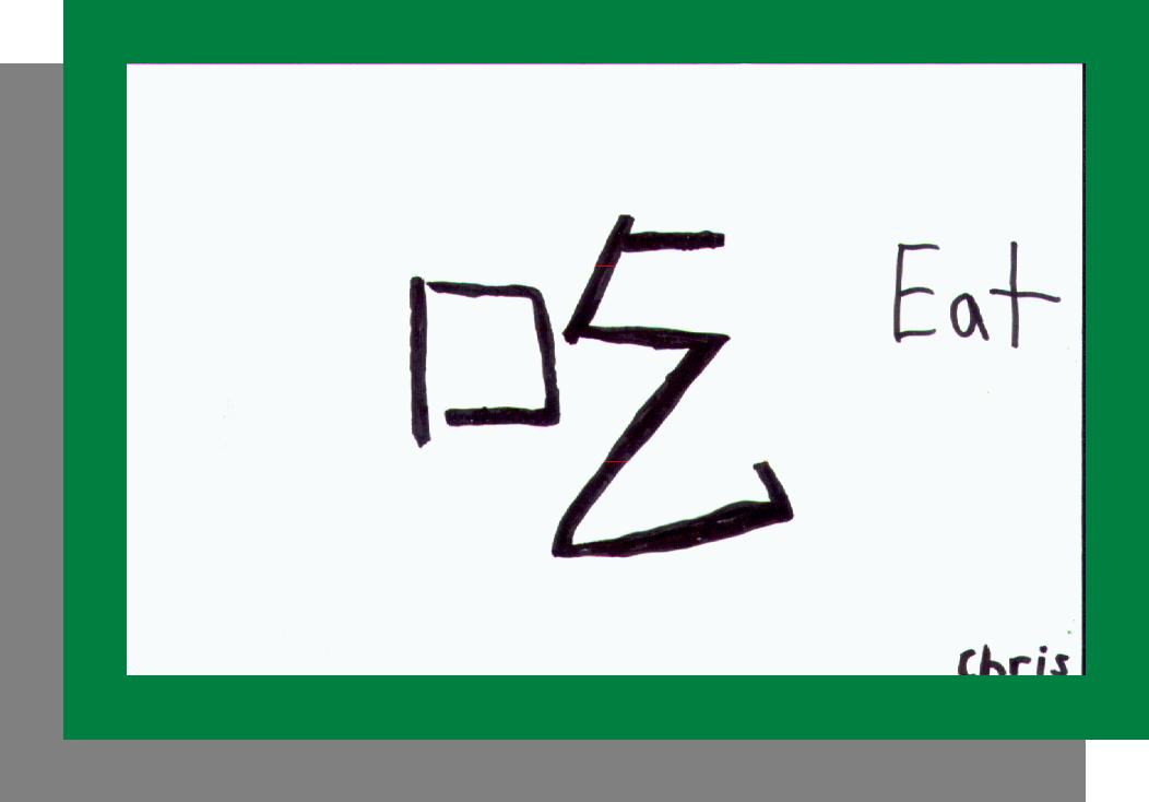 Chris eat